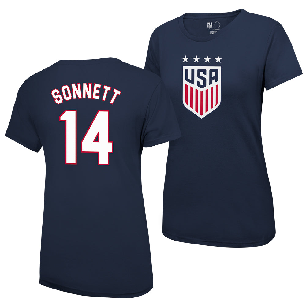 Emily Sonnett USWNT Women's 4 Star T-Shirt