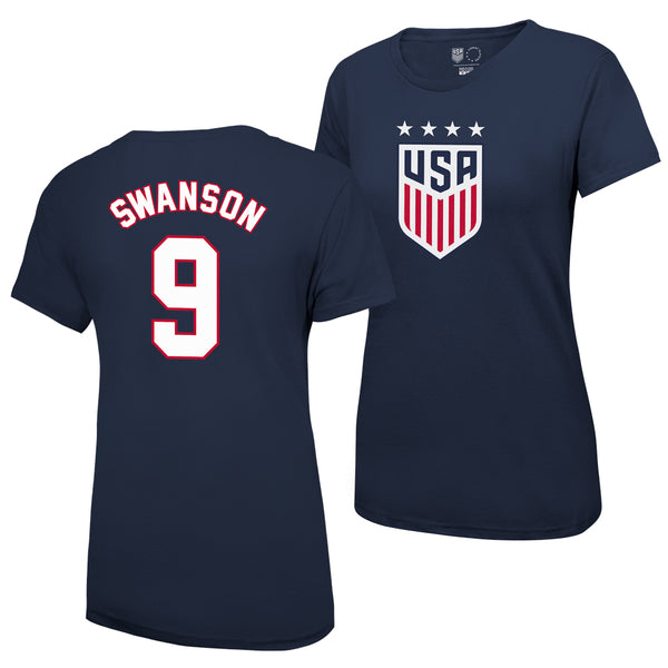 Mallory Swanson USWNT Women's 4 Star T-Shirt