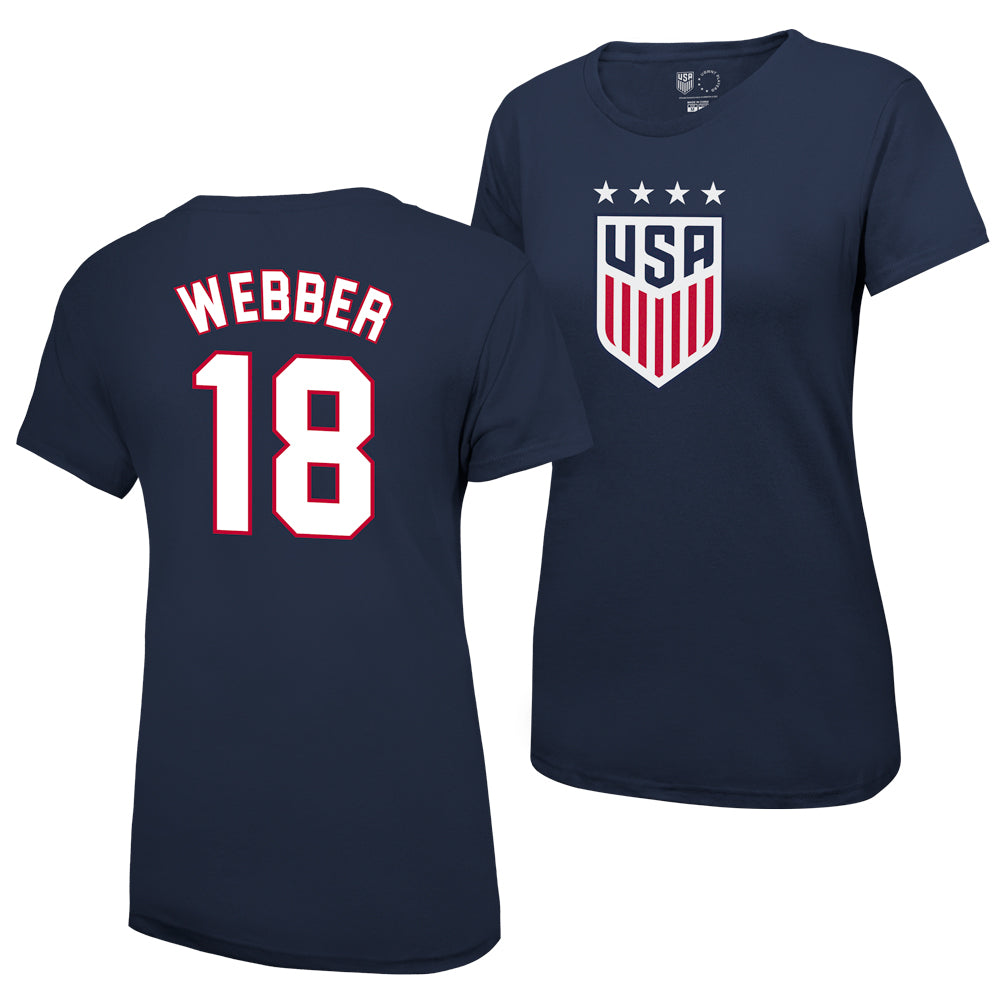 Saskia Webber 1999 USWNT Women's 4 Star T-Shirt