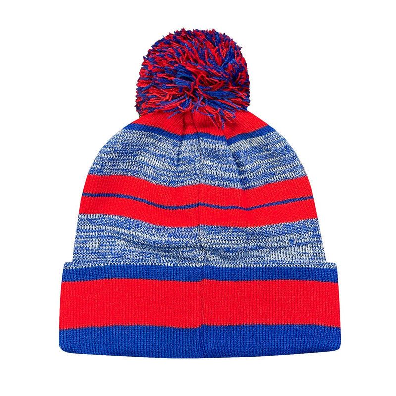 FC Barcelona youth Spccer Pom Pom Beanie in Red by Icon Sports