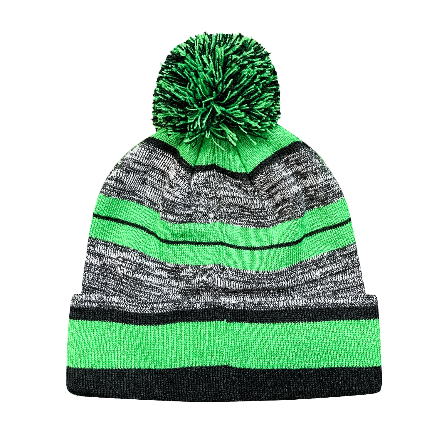 mexico country flag soccer pom pom beanie in green