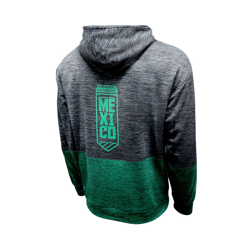 mexico soccer hoodies for men in green and grey
