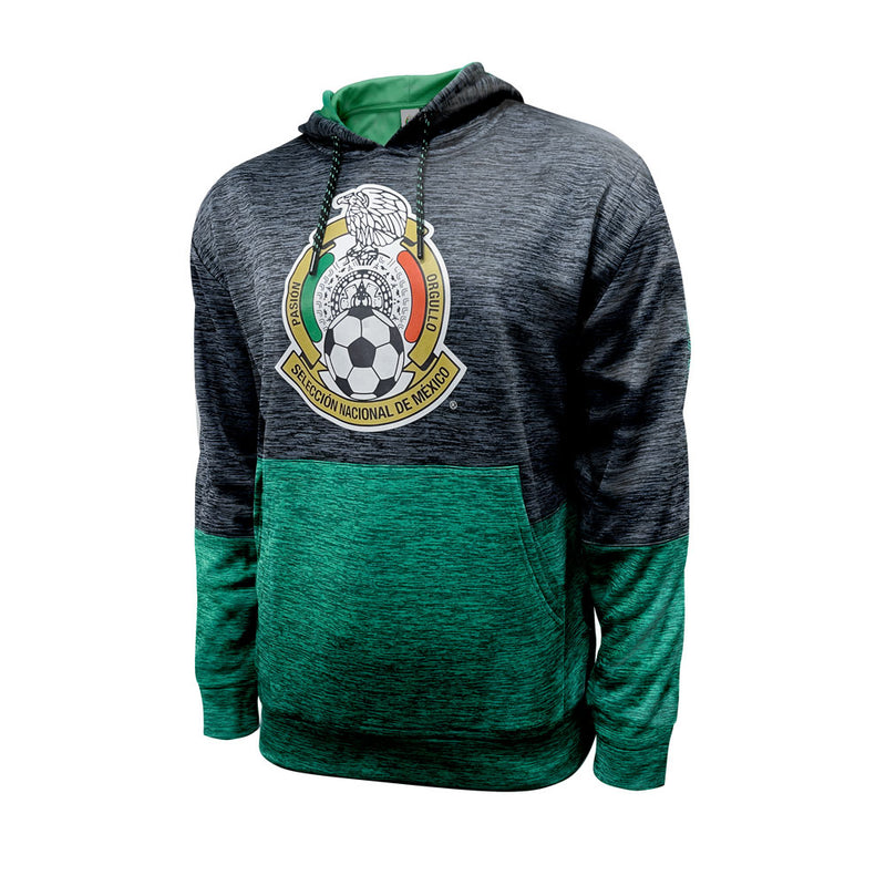 mexico national soccer team hoodie for adult men in green and grey