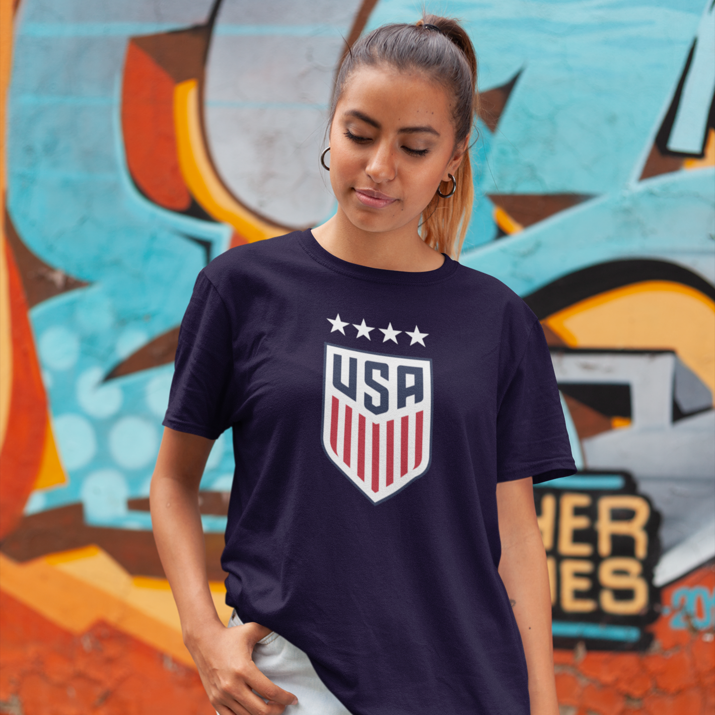 Mia Hamm 1999 USWNT Women's 4 Star T-Shirt