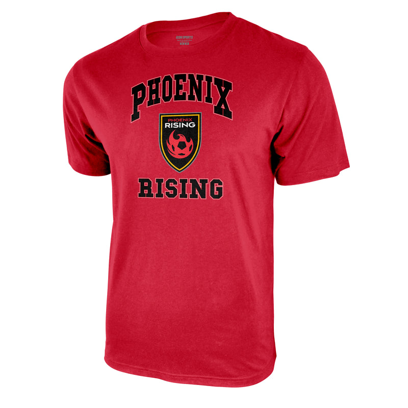 phoenix rising fc adult men graphic t shirt in red