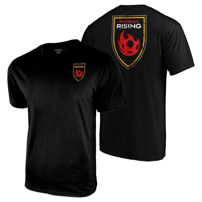 phoenix rising fc adult men's graphic t shirt in black