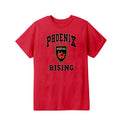 phoenix rising youth kids graphic t shirt in red