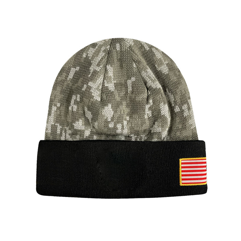 us air force military winter hat beanie for men in camo and black