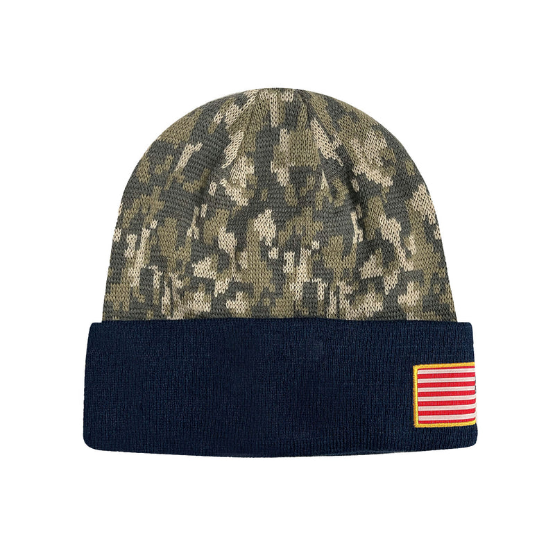 us navy officially licensed adult men beanie winter had camo and black